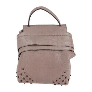 TOD'S Gray Leather Shoulder Bag